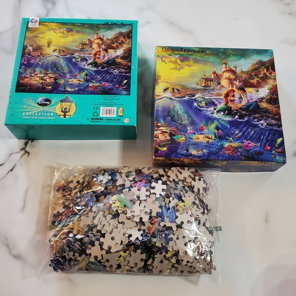 Disney Little Mermaid Thomas Kinkade Puzzle - Picture 2 of 7
